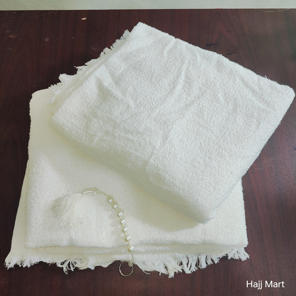 Hygenic 100% Cotton AL Safa Royal Premium Towel Ihram Cloth - Image 3