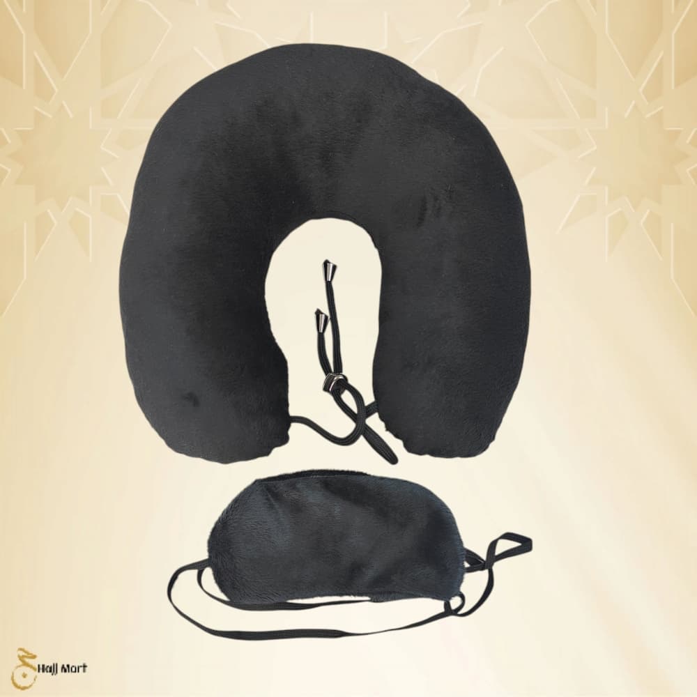 Travel Neck Pillow With Eye Mask - Image 2