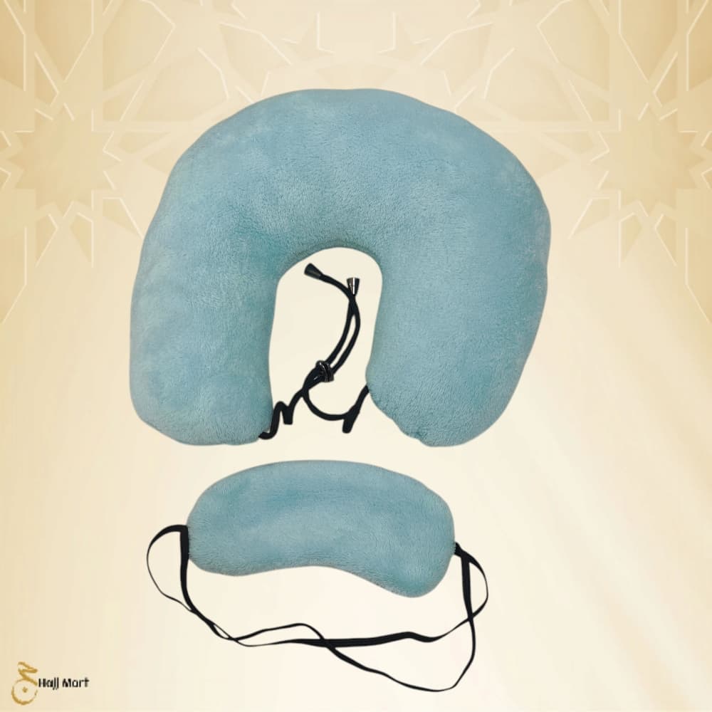 Travel Neck Pillow With Eye Mask - Image 3