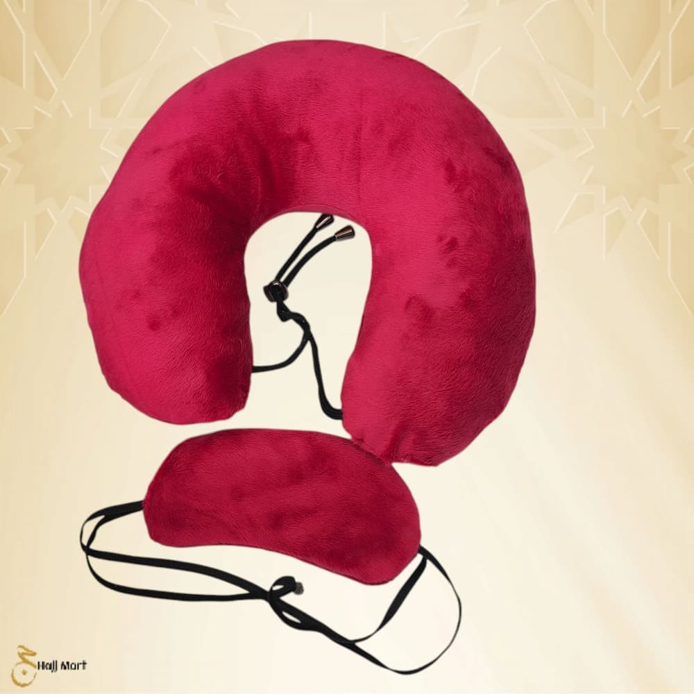 Travel Neck Pillow With Eye Mask - Image 4