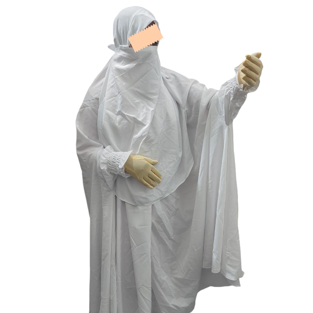 White Umrah Khimar - Image 2