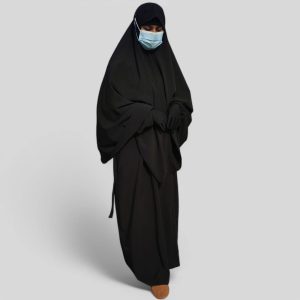 Women Hajj Umrah Borka With Hijab Black
